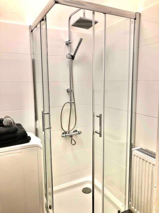 Schoenes City-Apartment Im Zentrum Mit Balkon 호프 외부 사진